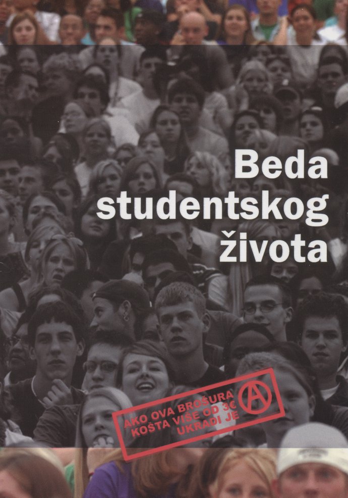 Beda studentskog života - korica